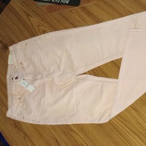 White House Black Market - Women's Size 8 Goddess Pink Skinny Ankle Jean